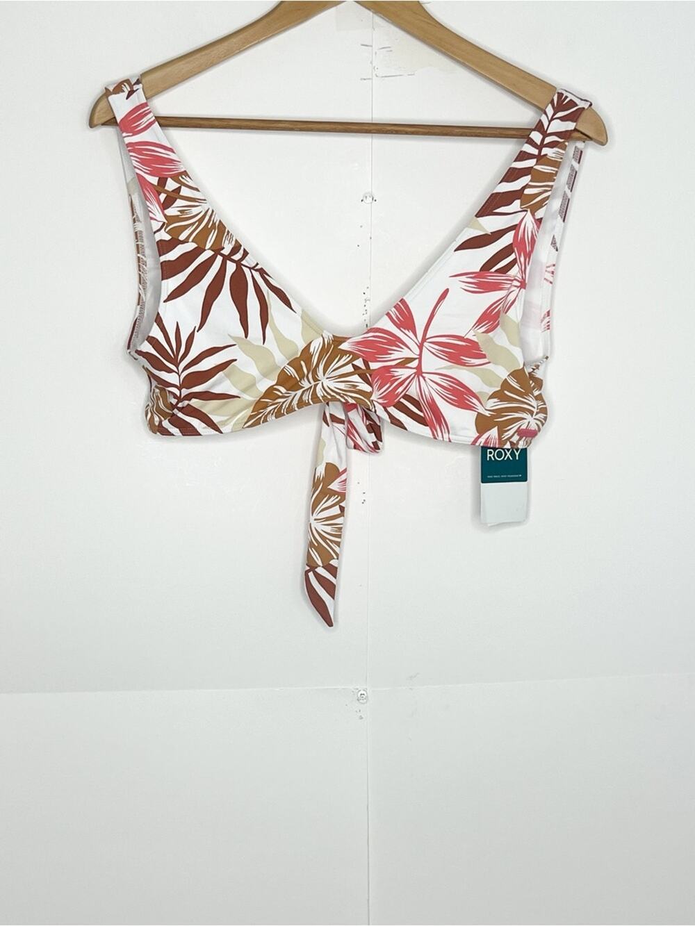 Roxy Womens The Beach Classics Bralette Swim Top Size Large